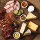 Meat, cheese, pickles—it’s a deconstructed sandwich, really.